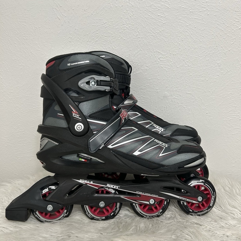 Roces Mens BIG ZYX M Fitness Inline Skates Blades ART Black/Red 400812 Size 16